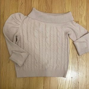 One-shoulder Cable Sweater